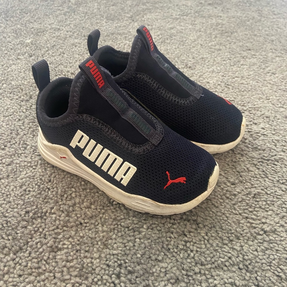 Puma White and Blue Sneakers Slip-On Comfort